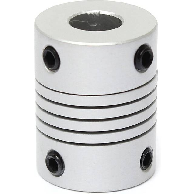 8mm x 10mm Aluminum Flexible Shaft Coupling OD19mm x L25mm CNC Stepper Motor Coupler Connector