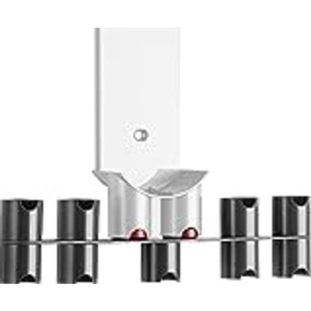 RICOO Premium tillbehörshållare, SH0602, kompatibel med Dyson V7, V8, V10, V11, V12, V15, tillbehörshållare för Dyson dammsugare - bredd 362 mm - grå