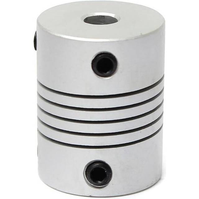 5mm x 5mm Aluminum Flexible Shaft Coupling OD19mm x L25mm CNC Stepper Motor Coupler Connector