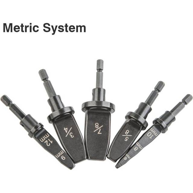 (Metric System) 5pcs Swaging Tool Pipe Expander Tube Expander Household Drill Bit Set