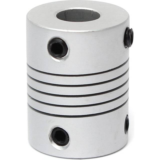 5mm x 8mm Aluminum Flexible Shaft Coupling OD19mm x L25mm CNC Stepper Motor Coupler Connector