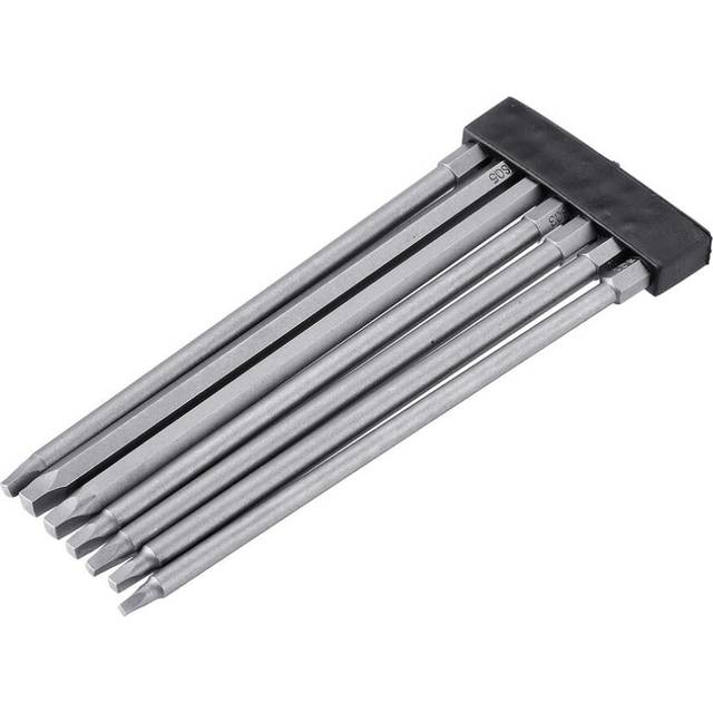 7pcs 150mm Square Screwdriver Bits 1/4 Inch Hex Shank Screwdriver Bit