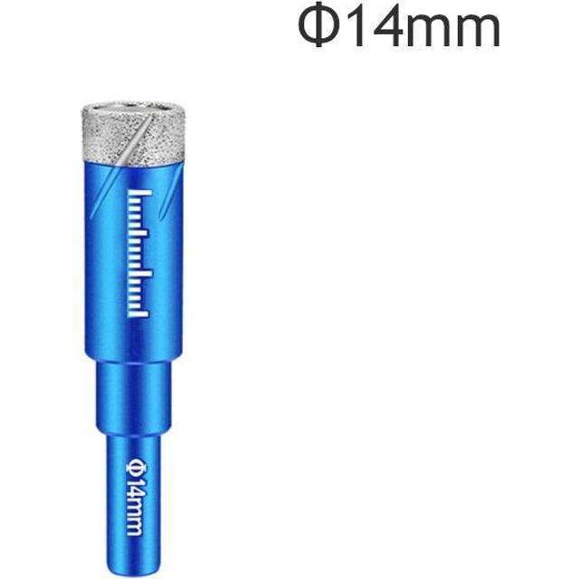 (12mm) 5Pcs 6-16mm Durable Diamond Coated Core Drill Bit Dry Drilling For Glass Marble Granite Quartz Porcelain Ceramics