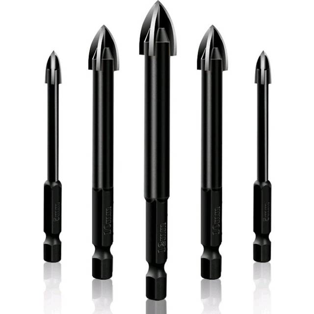 (4-12mm) 6.35mm Diameter Hard Alloy Multi-function Triangle Drill Bit Hole Opener