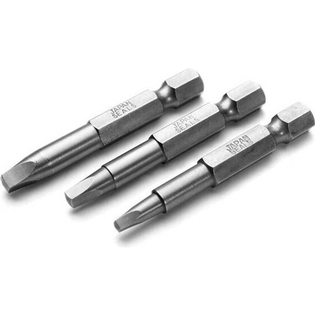 3pcs 50mm 1/4 Inch Magnetic Square Head Screwdriver Bits
