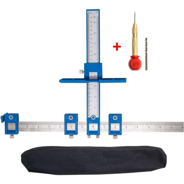 Sleeve Cabinet Hardware Jig Locator Detachable Hole Punch Jig Tool Center Drill Bit Guide Set