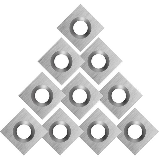 10Pcs Wood Carbide Inserts for Wood Lathe Turning Tool 11X11X2.0mm-30 Match Woodturning Tool Set