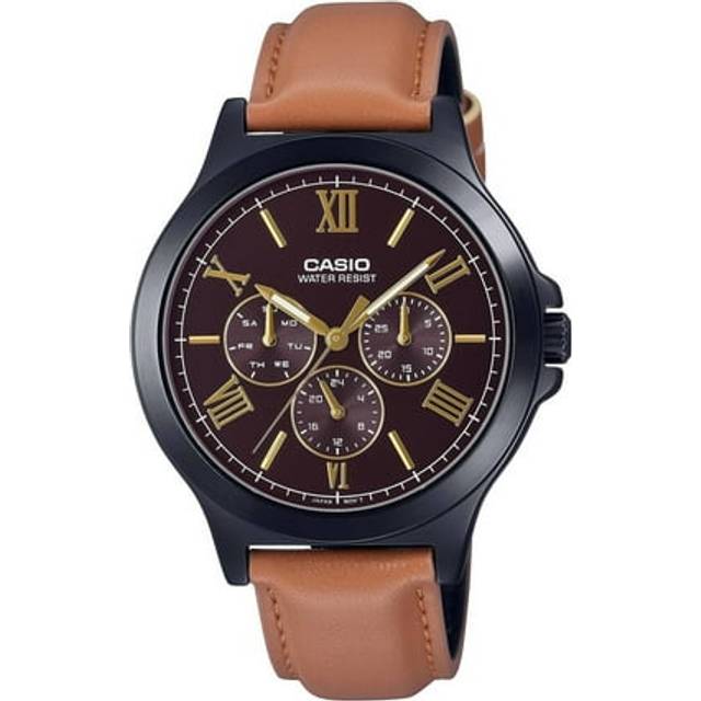 Casio Dress Classic Analog Watch 'Brown Black' MTP-V300BL-5A - Free