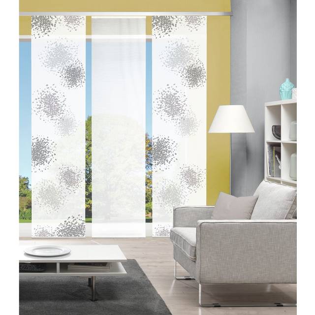 Peavy Pastore Track Insert Semi Sheer Sliding Panel - Grey (60cm W X 260cm H)