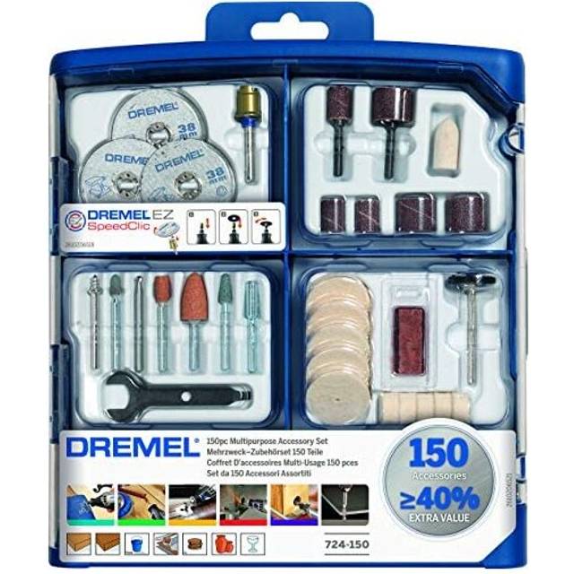 DREMEL 150 delar universaltillbehörssats (724)
