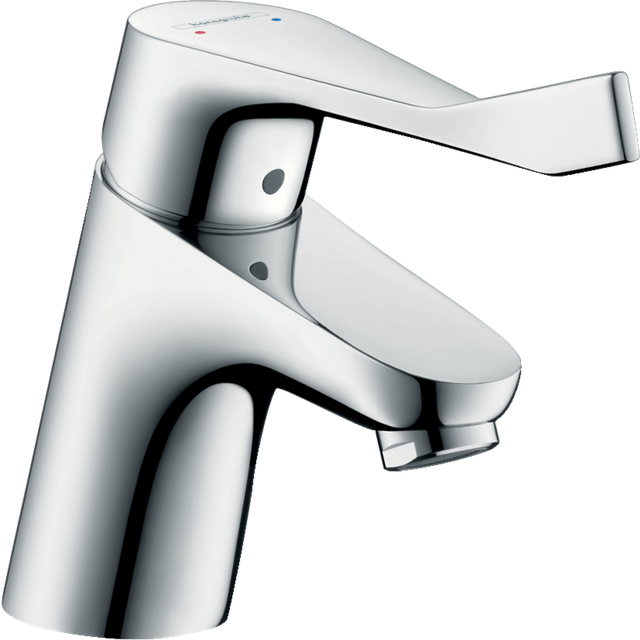 Hansgrohe Focus Chrome Single Lever Basin Mixer Tap 70 Without Waste