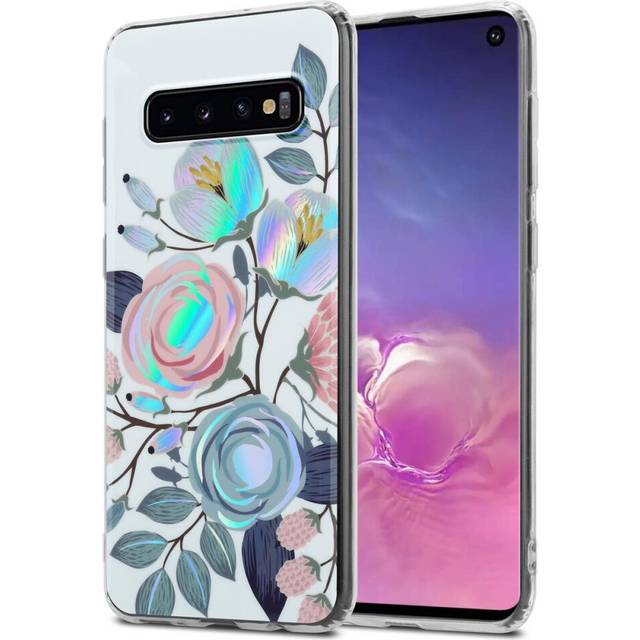 (PEONIES FLOWERS) Cadorabo Flower Case for Samsung Galaxy S10 4G Cover Protection TPU