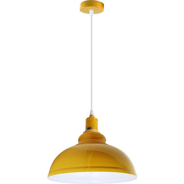 Paterson 1 - Light Single Cone Pendant - Yellow (116cm H X 30cm W)