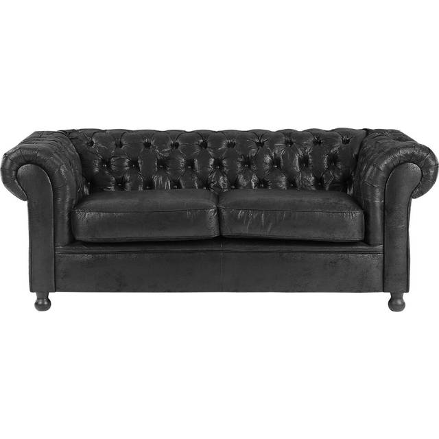Littlehampton 3 Seater Chesterfield Sofa - Black