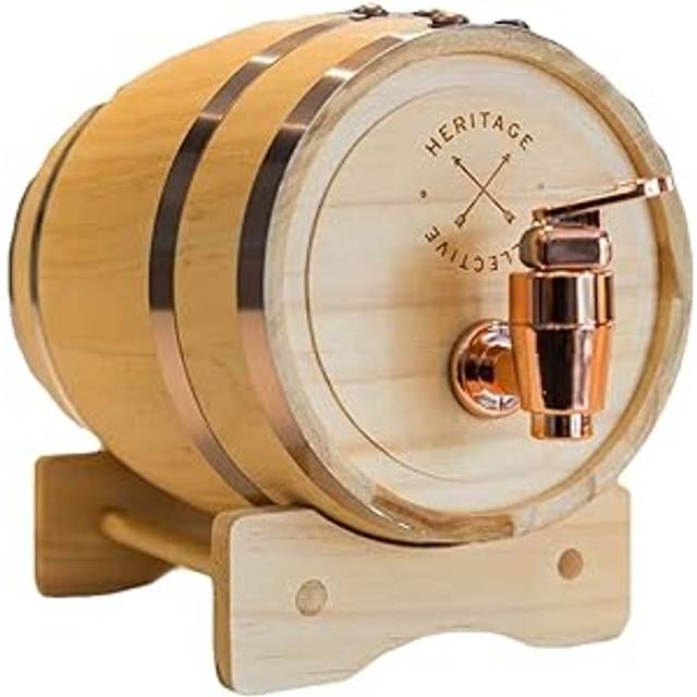 Wooden Mini Whiskey Barrel Drinks Dispenser - Drink Accessory Gift