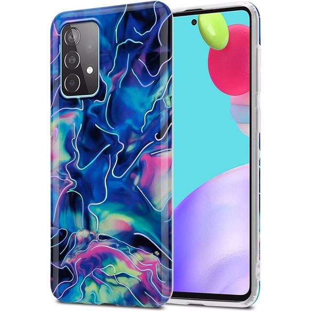 Case for samsung galaxy a52 4g / 5g protection phone cover tpu silicone mosaic