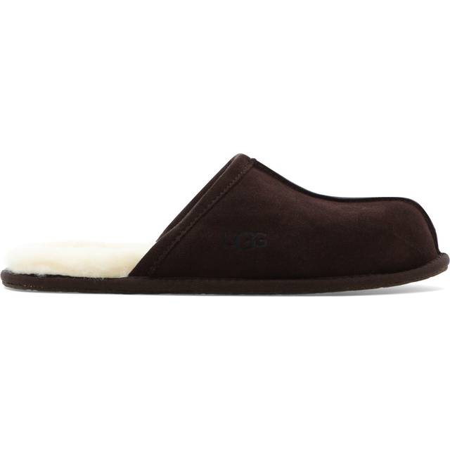 Ugg Mens Dark Brown Scuff Sheepskin Slippers Eur 41 / 7 Uk Men