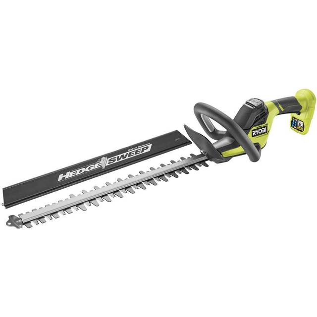 RYOBI 18 V ONE+ sladdlös häcksax RY18HT50A-0 (skärhastighet 1350 varv/min, knivlängd 50 cm, 24 mm knivavstånd, utan batteri och laddare i kartong), grön