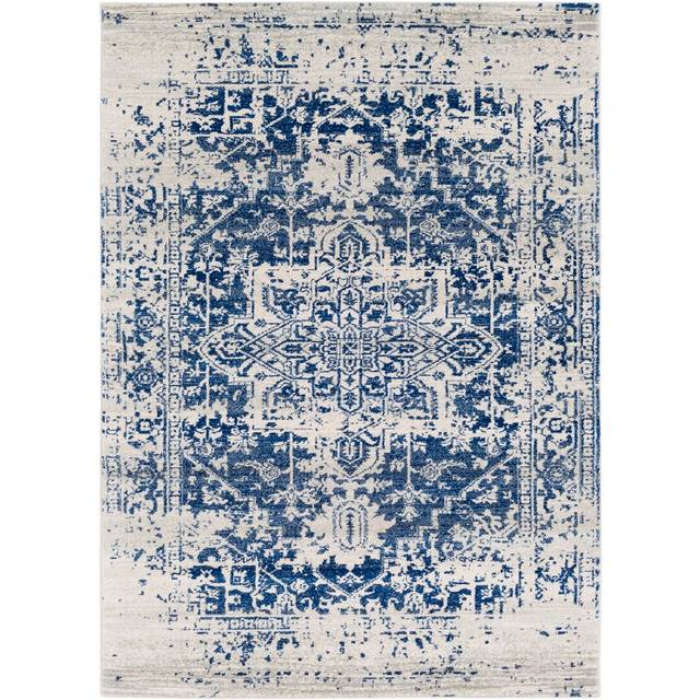 Selen Manitou Dark Blue/Gray Rug - Blue;Beige;Navy;Grey (Rectangle 160 x 220cm)