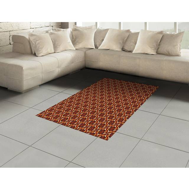 Mignon Flatweave Orange/Burgundy Rug (Rectangle 120 x 180cm)