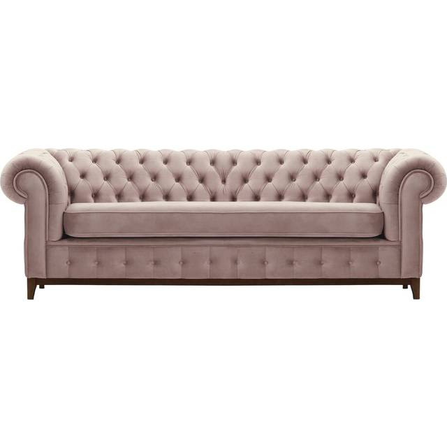 Fromm 4 Seater Chesterfield Sofa - Walnut (78cm H X 244cm W X 92cm D)