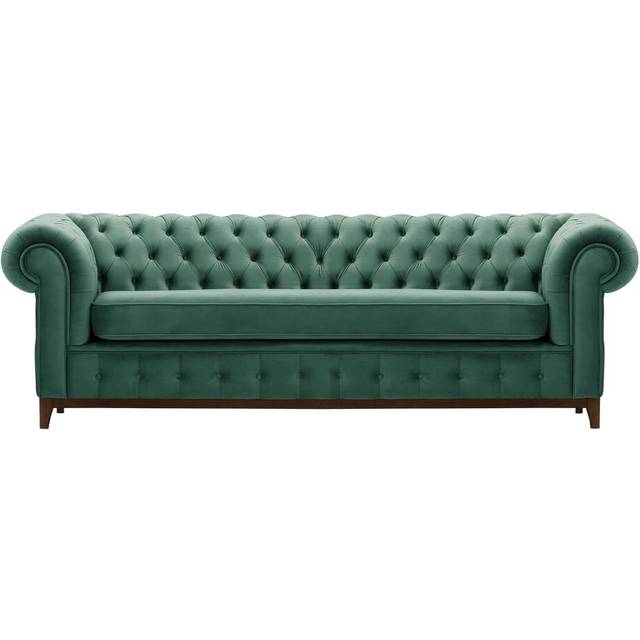 Fromm 4 Seater Chesterfield Sofa - Azure Green (78cm H X 244cm W X 92cm D)