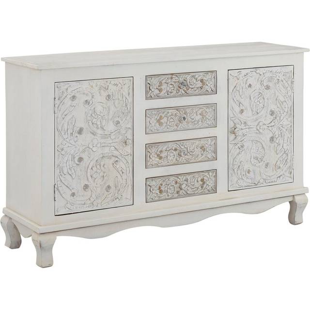Bloomsbury Market Granger Sideboard White/Grey 85cm H X 140cm W X 40cm D