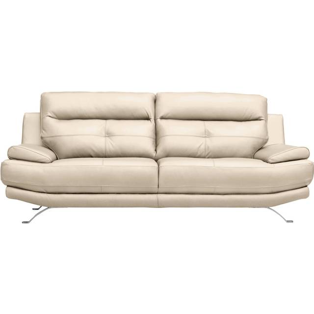 London 2 Seater Sofa Wider Seat Width - Beige (92cm H X 225cm W X 99cm D)