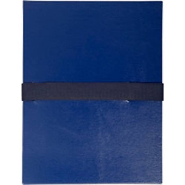 Exacompta Expanding Folders 2652E A4 Dark blue Vinyl Coated Paper 24 x 32 cm Pack of 10