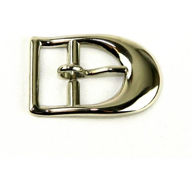 D Shape Metal Buckle Silver
