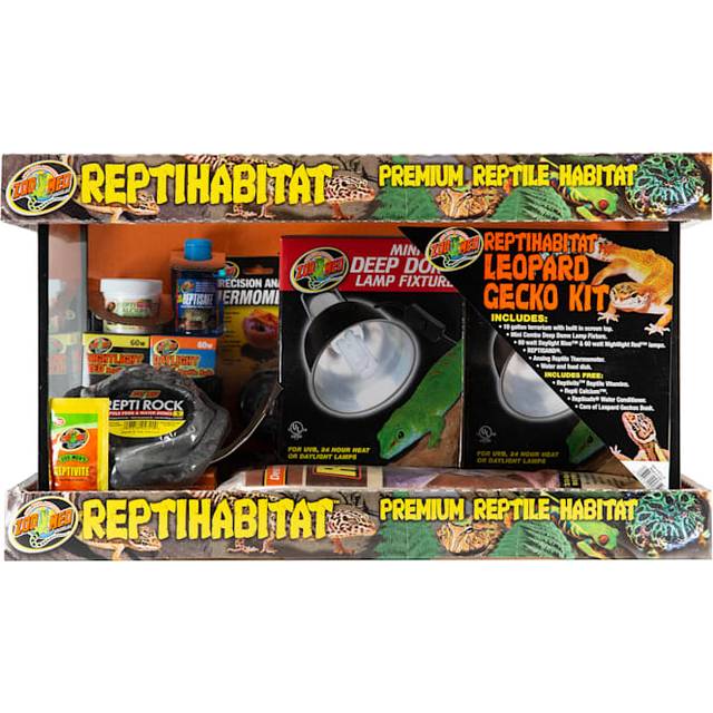 Zoomed leopard gecko kit starter premium reptile habitat lizard home lighting