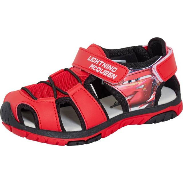 (12 UK Child) Cars Sandals Kids Lightning McQueen Closed Toe Sport Sandals Walking Summer Shoe