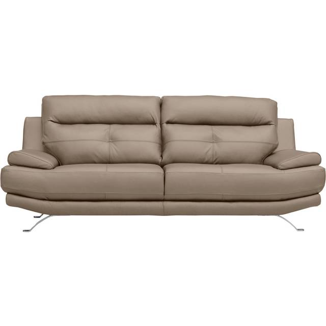 London 2 Seater Sofa Wider Seat Width - Mocca (92cm H X 225cm W X 99cm D)
