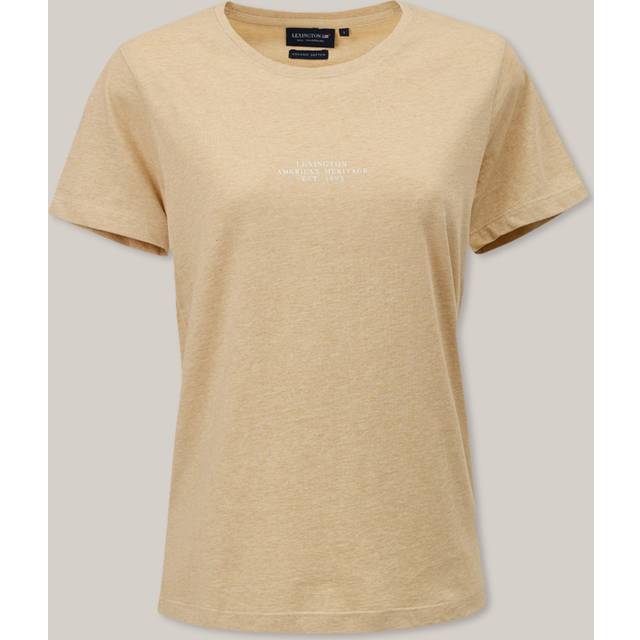 Lexington Vanessa Cotton Tee, Beige Melange