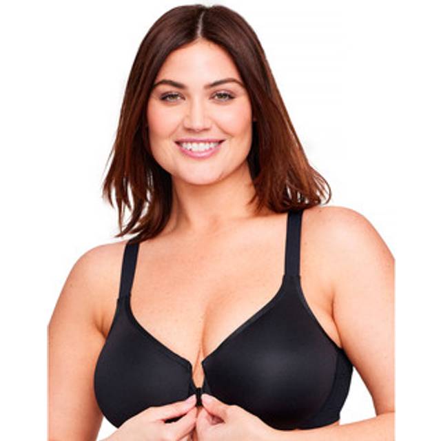 Glamorise - Framknäppt bygel-bh Full Figure Plus Size Wonderwire - Svart