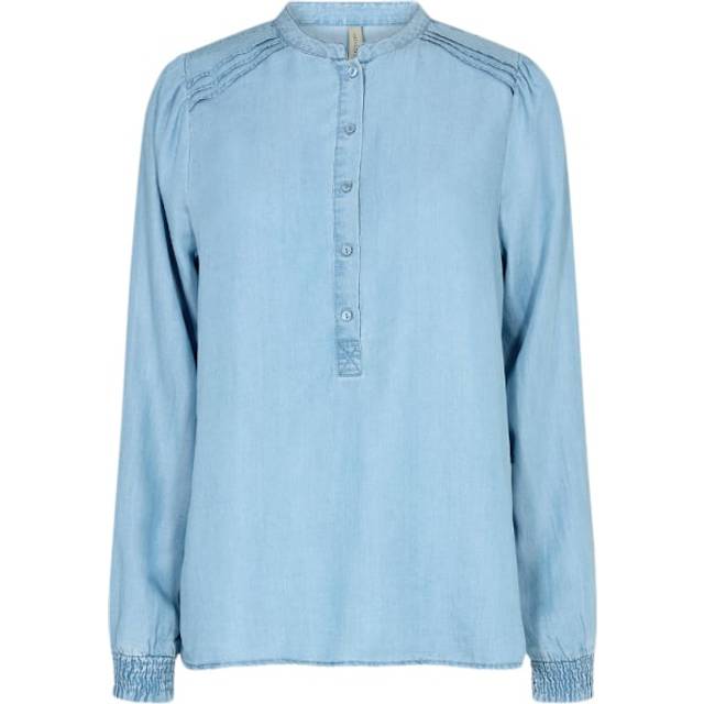 soyaconcept Scliv 40 Dam Långärmade Blusar Stl. S - Från Magasin - 2012 Light Blue Denim (S)