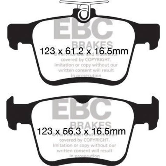 EBC Brakes Redstuff Performance Brake Pads - Rear Pad Set - ATE Calipers