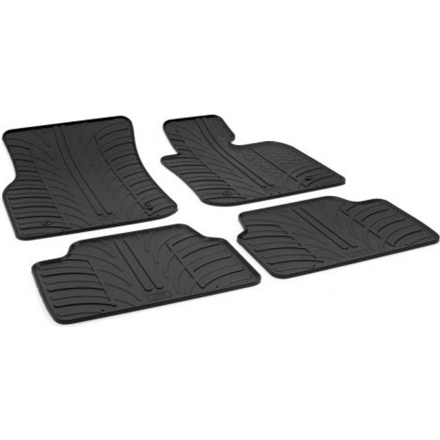 Gledring tailored rubber floor mats for mini f55 5 door 14-23 black moulded set
