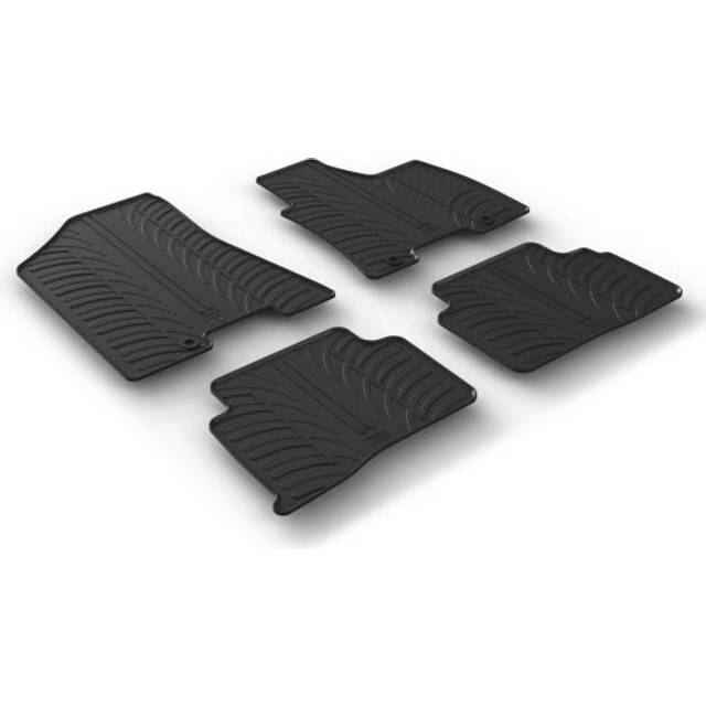 Car Mats for Hyundai Tucson Mk.2 2015 - 2020 | Gledring Custom-Fit Black Rubber Floor Mat Set