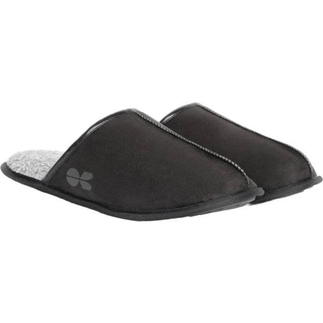 (7 UK-8 UK, Black) Crosshatch Mens Tinuviel Faux Fur Slippers