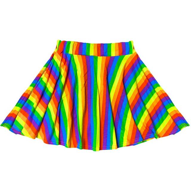 Girls Rainbow Skater Skirt Multi Color Tutu Skirt