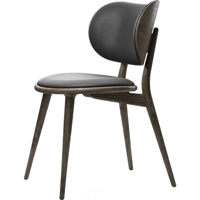 Mater - The Dining Chair - Matstol - Sirka Grey Stained Oak / Black Natural Leather - W52 x D44 x H80 x Sh47 cm