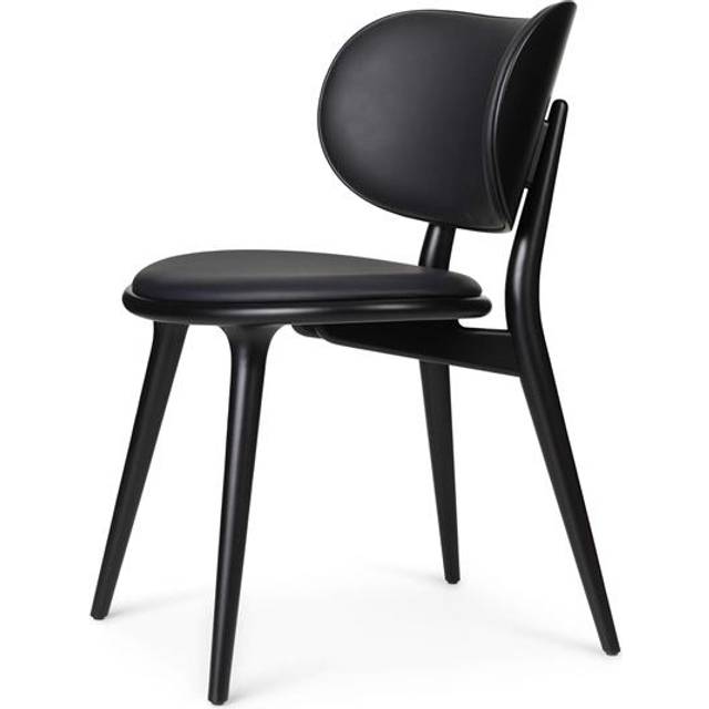 Mater - The Dining Chair - Matstol - Black Stained Beech / Black Natural Leather - W52 x D44 x H80 x Sh47 cm