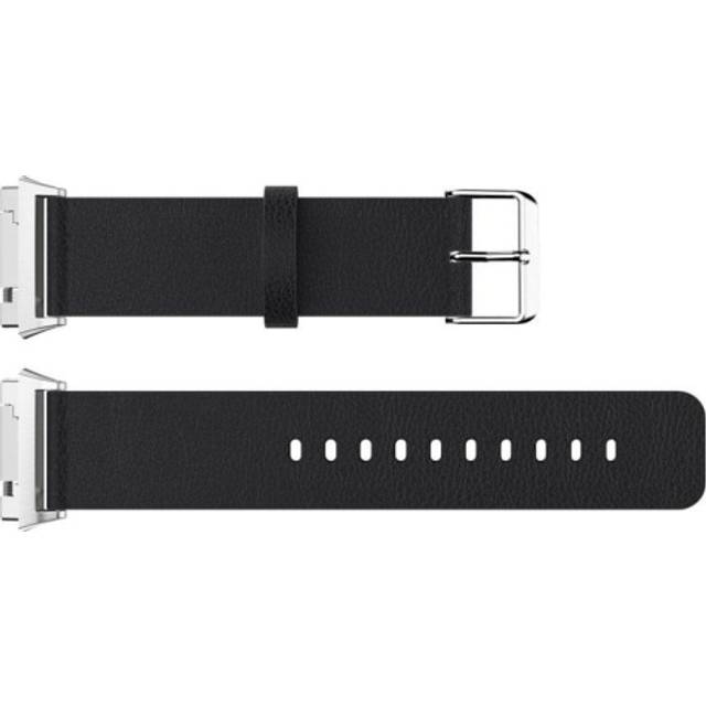 Fitbit Ionic Stilrent klockband i äkta läder - Svart