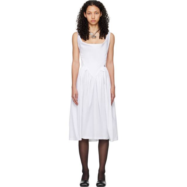 Vivienne Westwood White Sunday Midi Dress - A401 White - IT 46