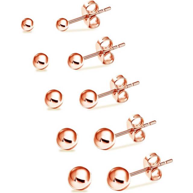 UHIBROS Hypoallergenic Studs Earrings 316L Surgical Stainless Steel Ea