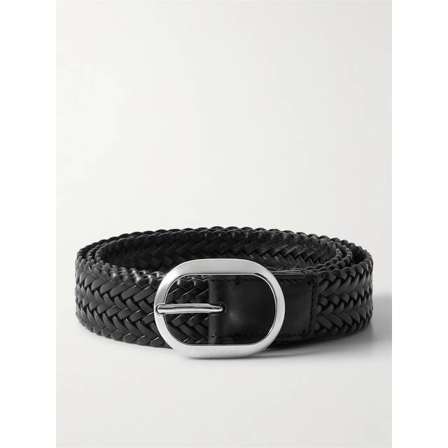 TOM FORD - 3cm Woven Leather Belt - Men - Black - EU 115