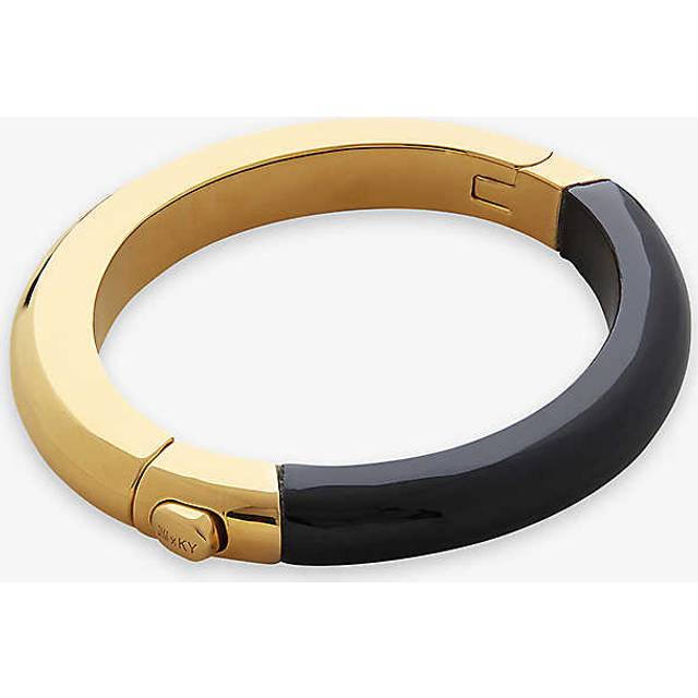 Monica Vinader Womens Gold Kate Young 18ct Yellow Gold-plated Vermeil Sterling-silver and Gemstone Bangle Bracelet M - GOLD