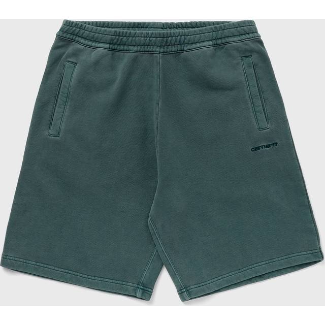 Carhartt Wip, Casual Shorts, male, Green, L, Fleece Tracksuit Shorts
