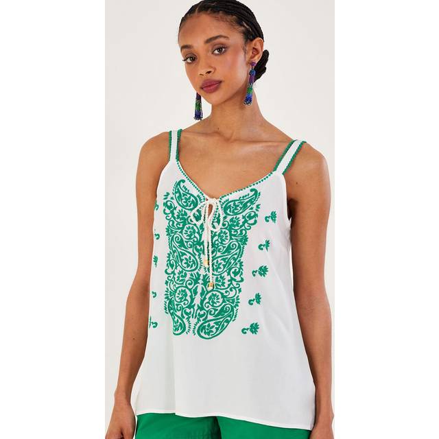 Monsoon Embroidered Cami - Denim